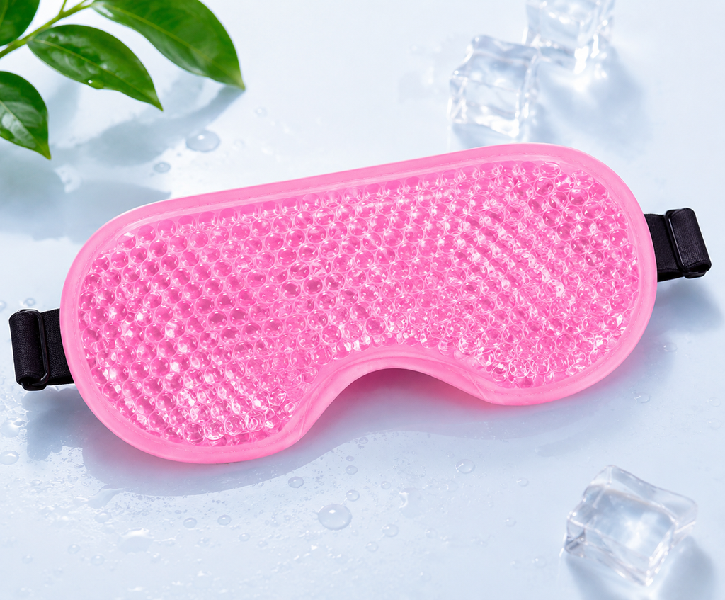 Migraine Relief Cap, Soothing Headache Ice Face Mask Products, Hot and Cold Therapy, Migraine Headache Relief Cap for Migraine, Sinus, Puffy Eyes, Tension, Stress and Hangover(Pink)