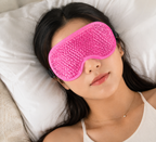 Migraine Relief Cap, Soothing Headache Ice Face Mask Products, Hot and Cold Therapy, Migraine Headache Relief Cap for Migraine, Sinus, Puffy Eyes, Tension, Stress and Hangover(Pink)