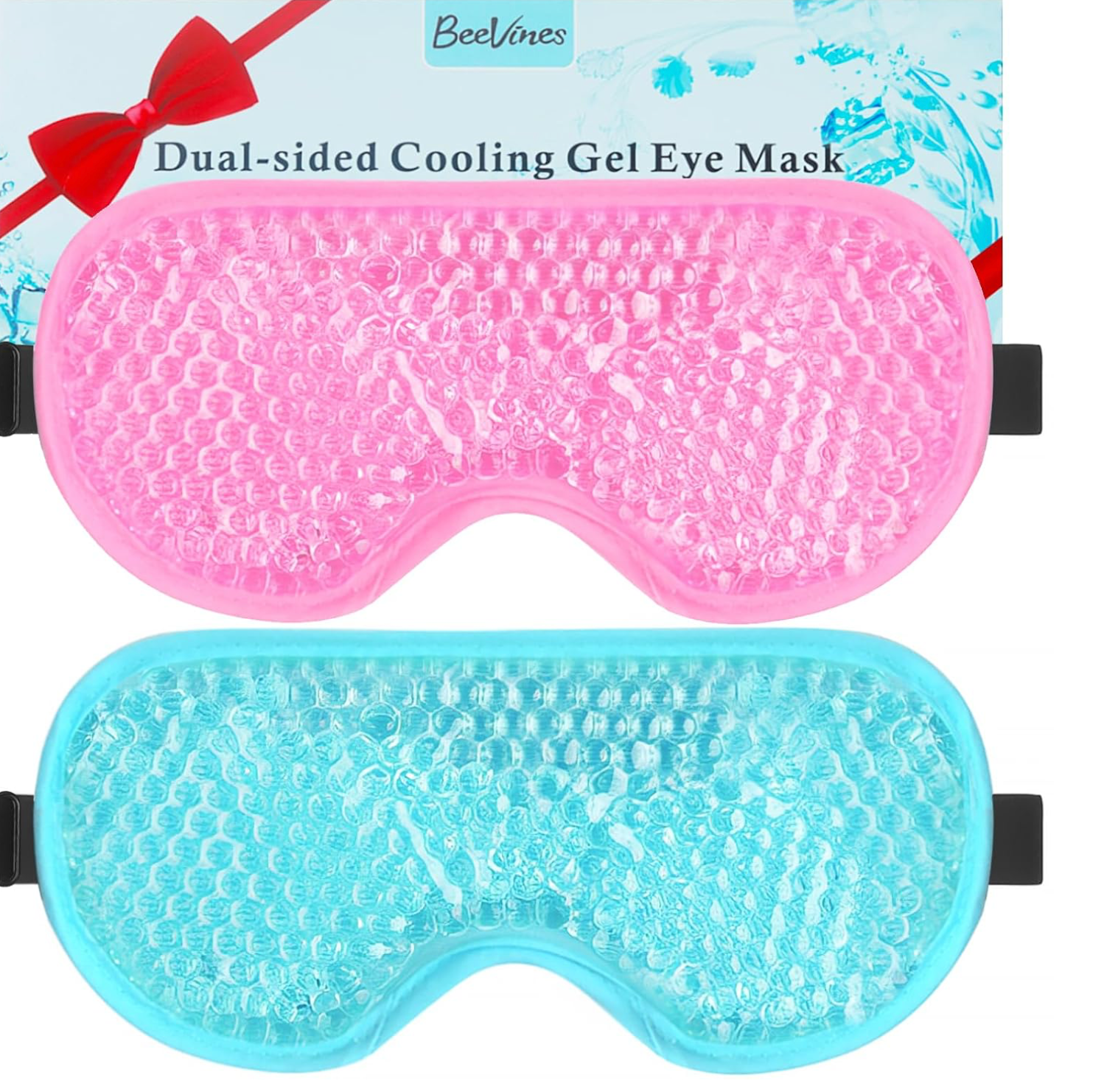 Migraine Relief Cap, Soothing Headache Ice Face Mask Products, Hot and Cold Therapy, Migraine Headache Relief Cap for Migraine, Sinus, Puffy Eyes, Tension, Stress and Hangover(Pink)