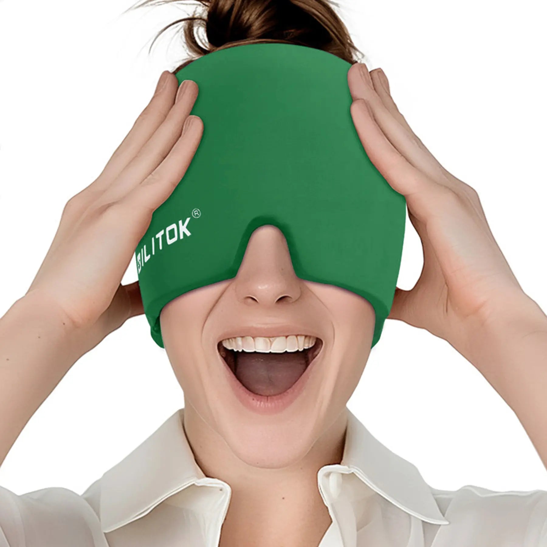 Migraine Headache Relief Cap, Gel Lce Head Wrap for Tension and Stress Relief.Suitable for Home Breaks, before Sleep, Office