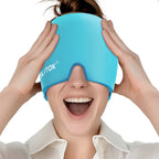 Migraine Headache Relief Cap, Gel Lce Head Wrap for Tension and Stress Relief.Suitable for Home Breaks, before Sleep, Office