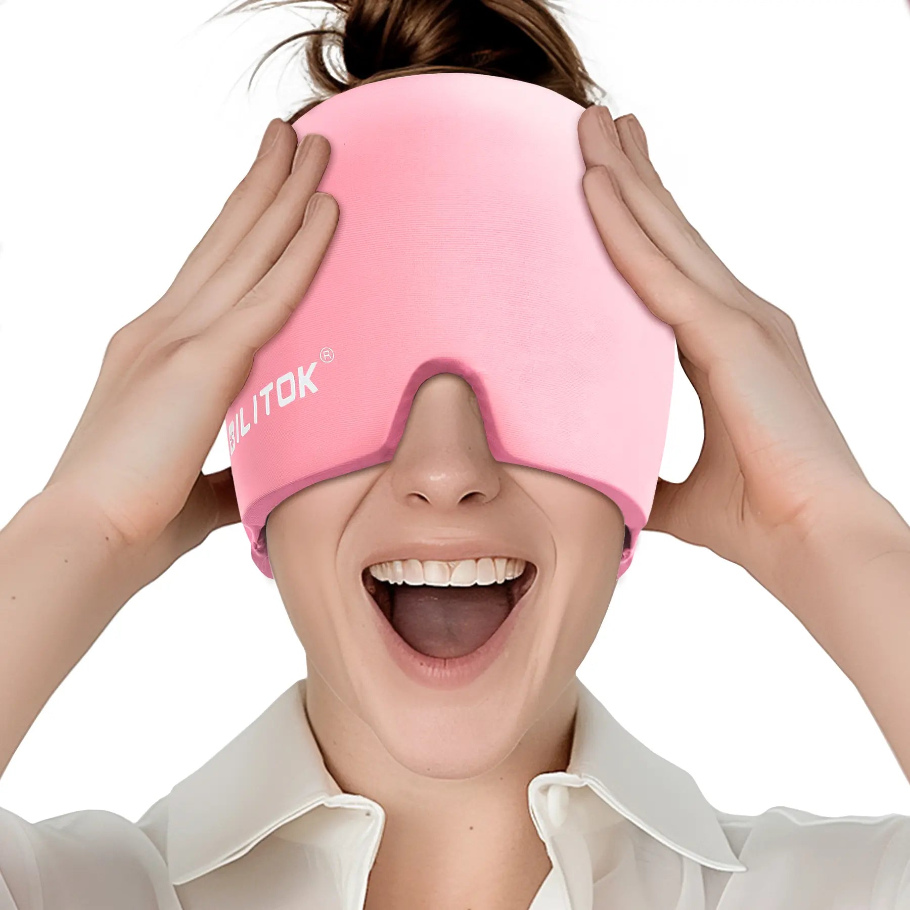 Migraine Headache Relief Cap, Gel Lce Head Wrap for Tension and Stress Relief.Suitable for Home Breaks, before Sleep, Office