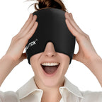 Migraine Headache Relief Cap, Gel Lce Head Wrap for Tension and Stress Relief.Suitable for Home Breaks, before Sleep, Office