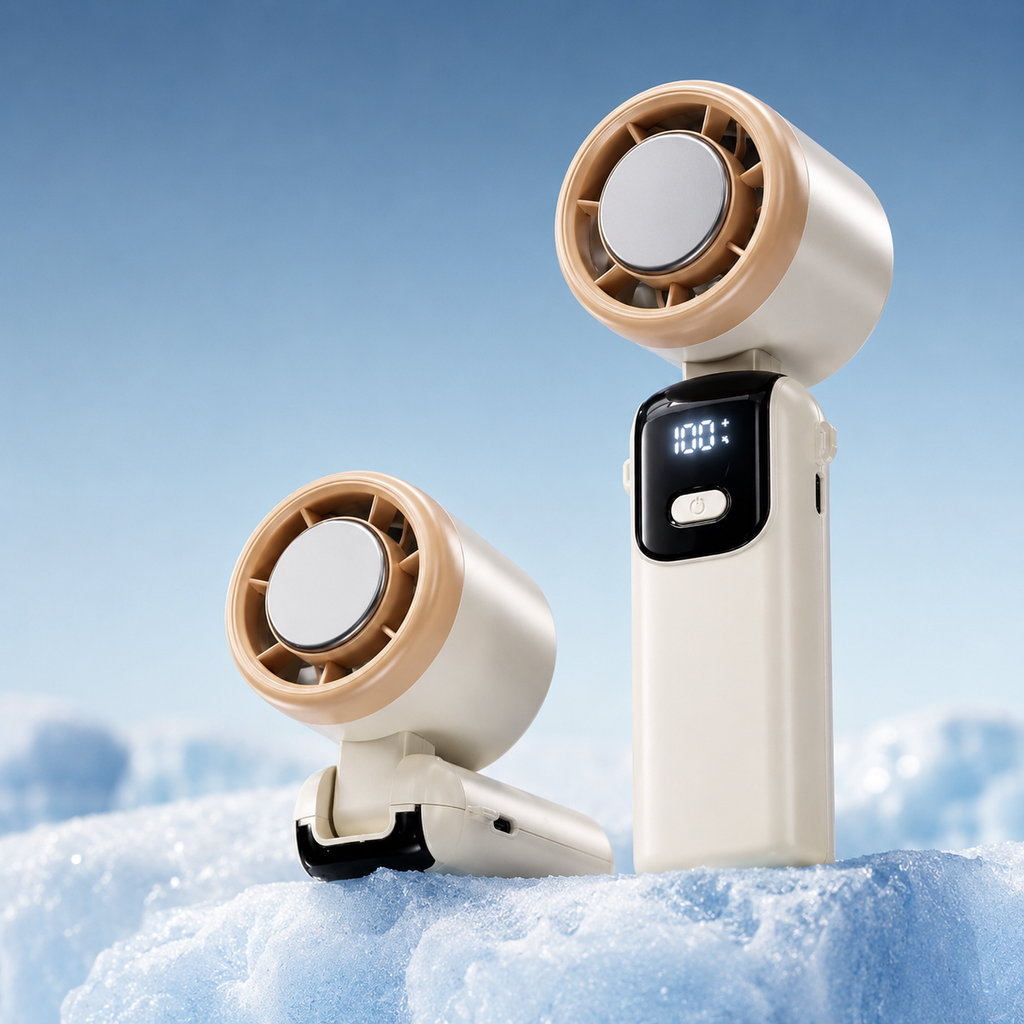 Hand held cooling fan